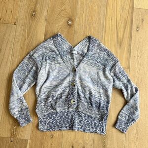 Arizona Jean Company Blue and Gray Cardigan
